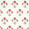 Schumacher Saranda Flower Cardinal Wallpaper