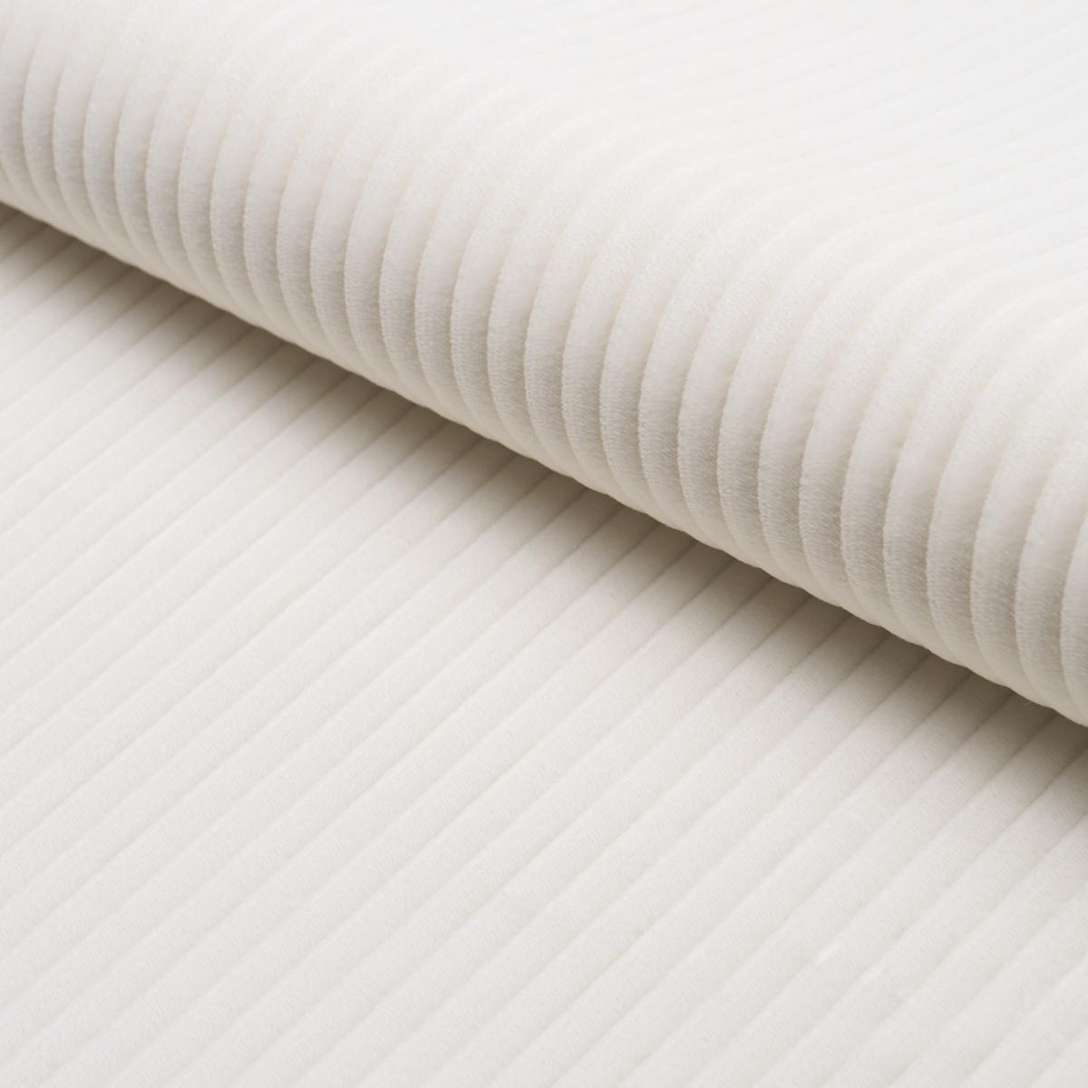 Schumacher Wyatt Corduroy Winter White Fabric