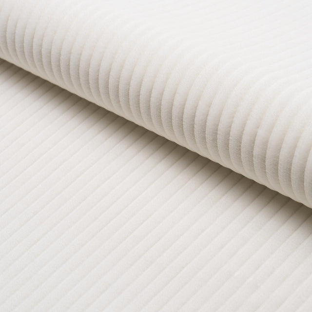 Schumacher Wyatt Corduroy Winter White Fabric