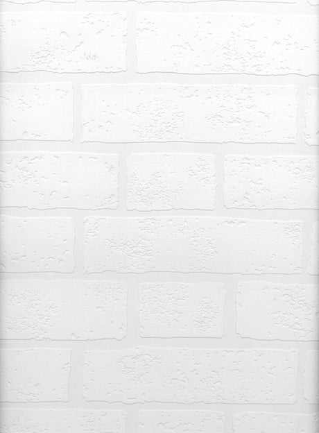 Brewster Home Fashions Bridgers Paintable Brick Wallpaper