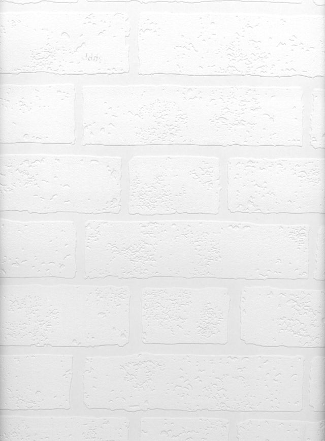 Brewster Home Fashions Bridgers Paintable Brick Wallpaper