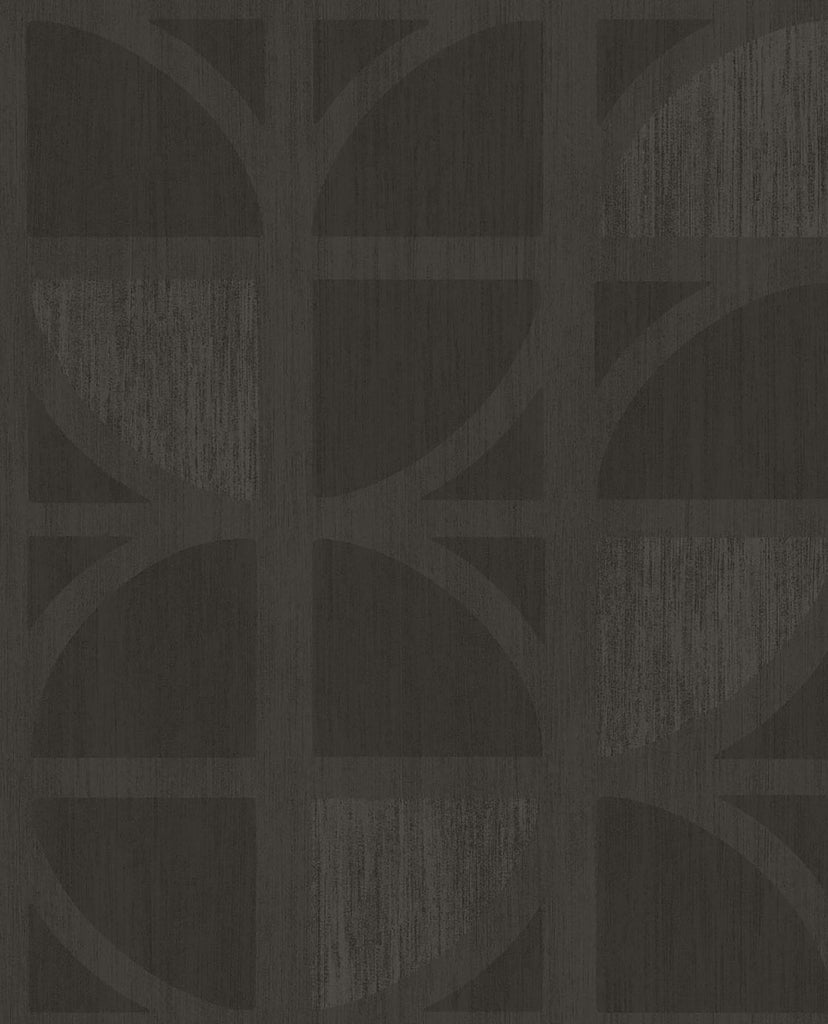 Brewster Home Fashions Tulip Chocolate Geometric Trellis Wallpaper