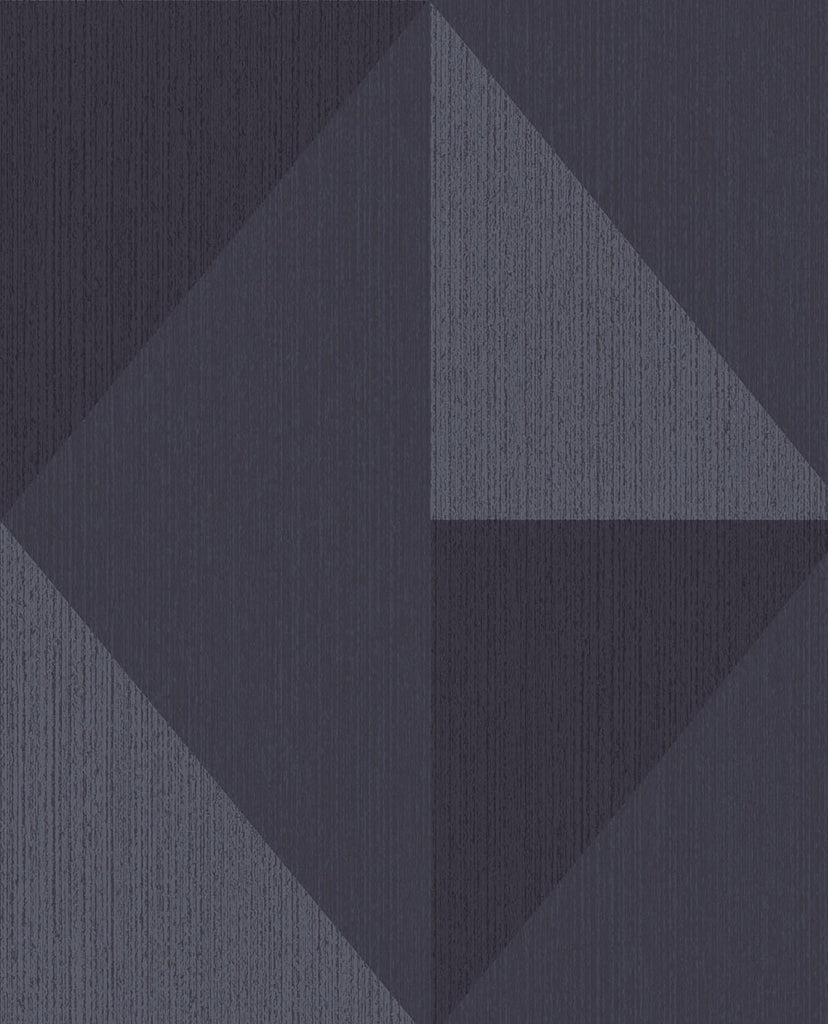 Brewster Home Fashions Diamond Blue Tri-Tone Geometric Wallpaper