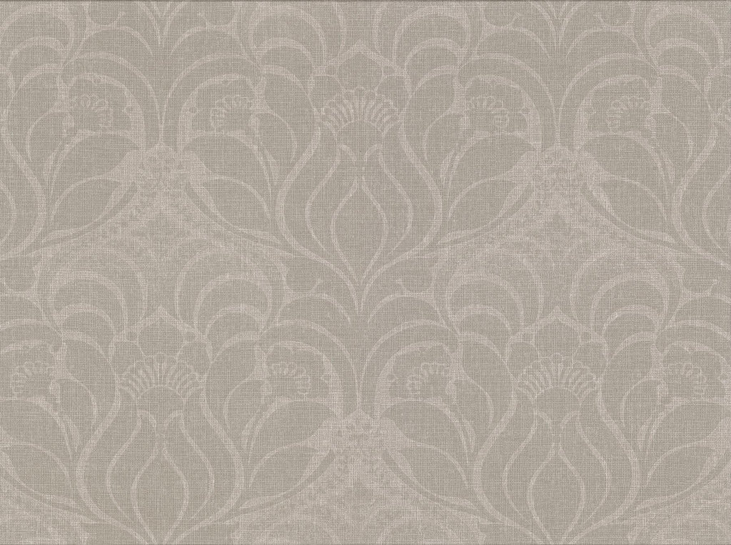 Brewster Home Fashions Sandor Grey Damask Wallpaper