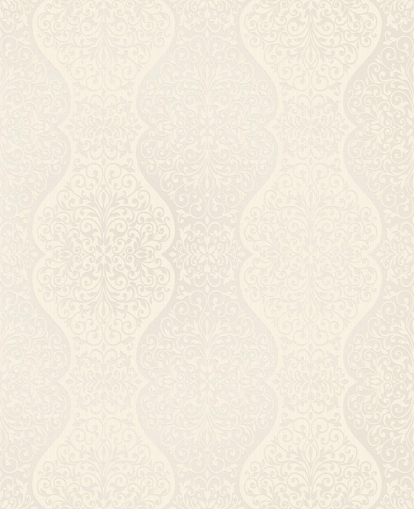 Brewster Home Fashions Cadence Beige Scroll Wallpaper