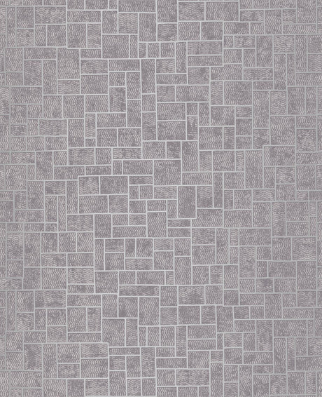 Brewster Home Fashions Etude Purple Geometric Wallpaper