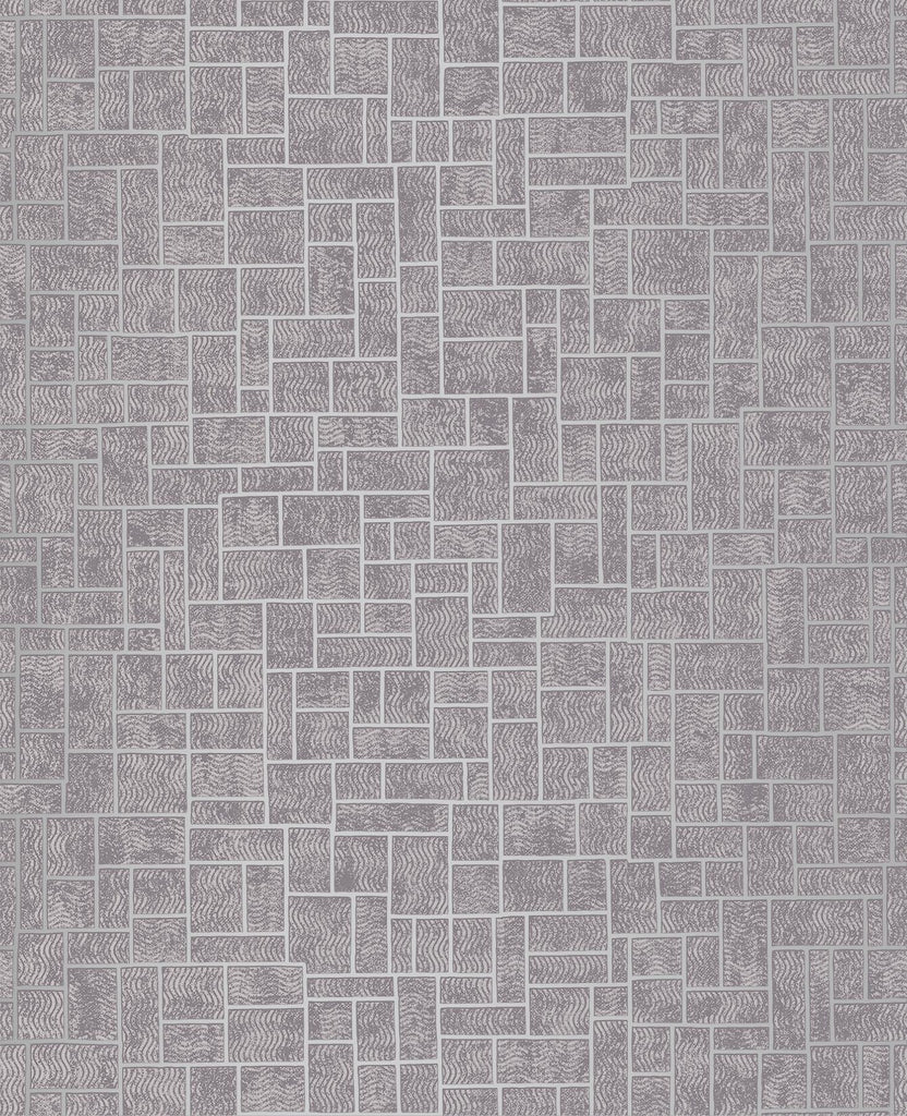Brewster Home Fashions Etude Purple Geometric Wallpaper