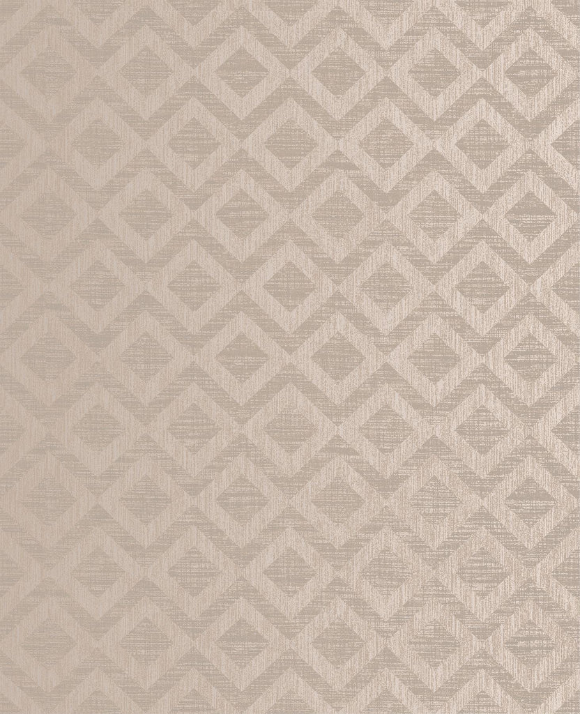 Brewster Home Fashions Cadenza Brown Geometric Wallpaper