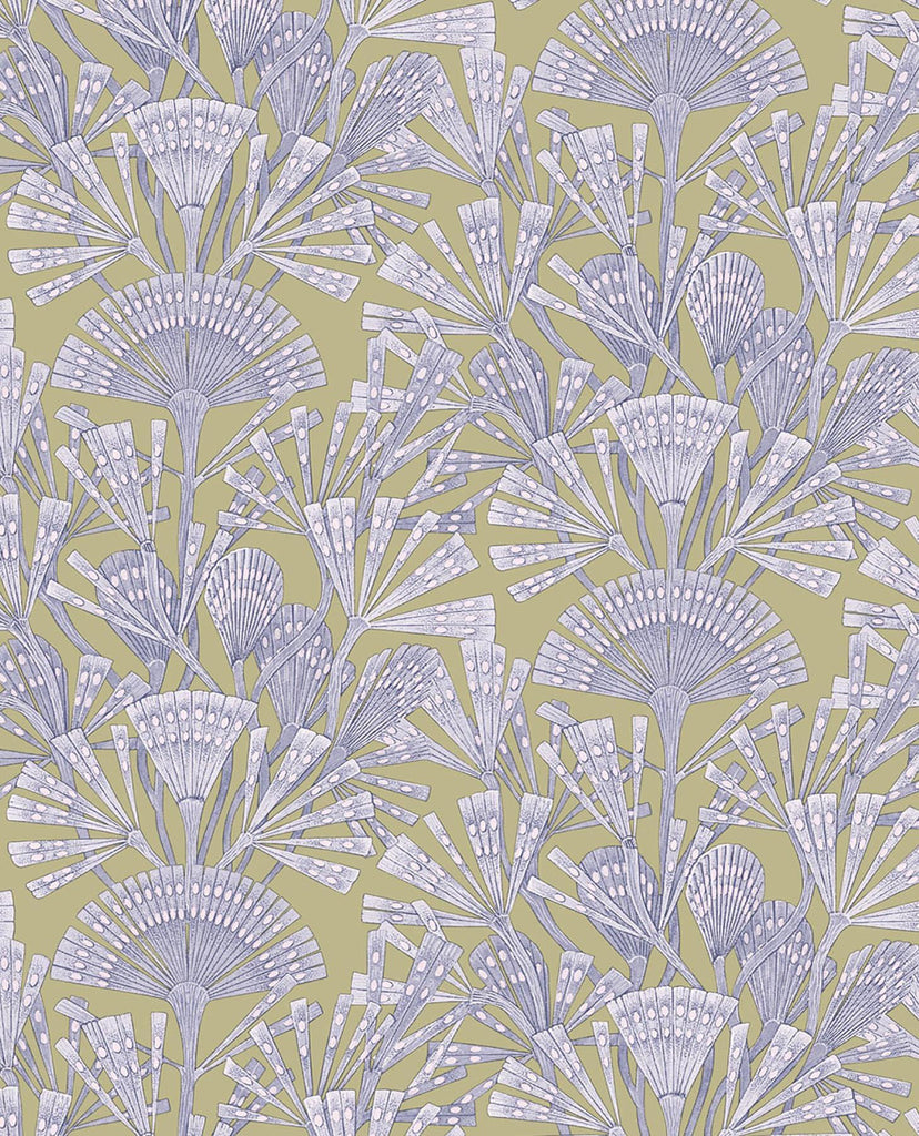 Brewster Home Fashions Zorah Lilac Botanical Wallpaper