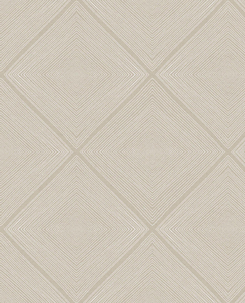 Brewster Home Fashions Aries Taupe Geometric Wallpaper