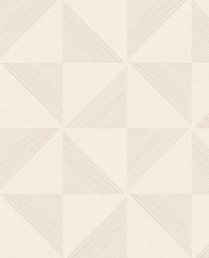 Brewster Home Fashions Mont Pink Geometric Wallpaper