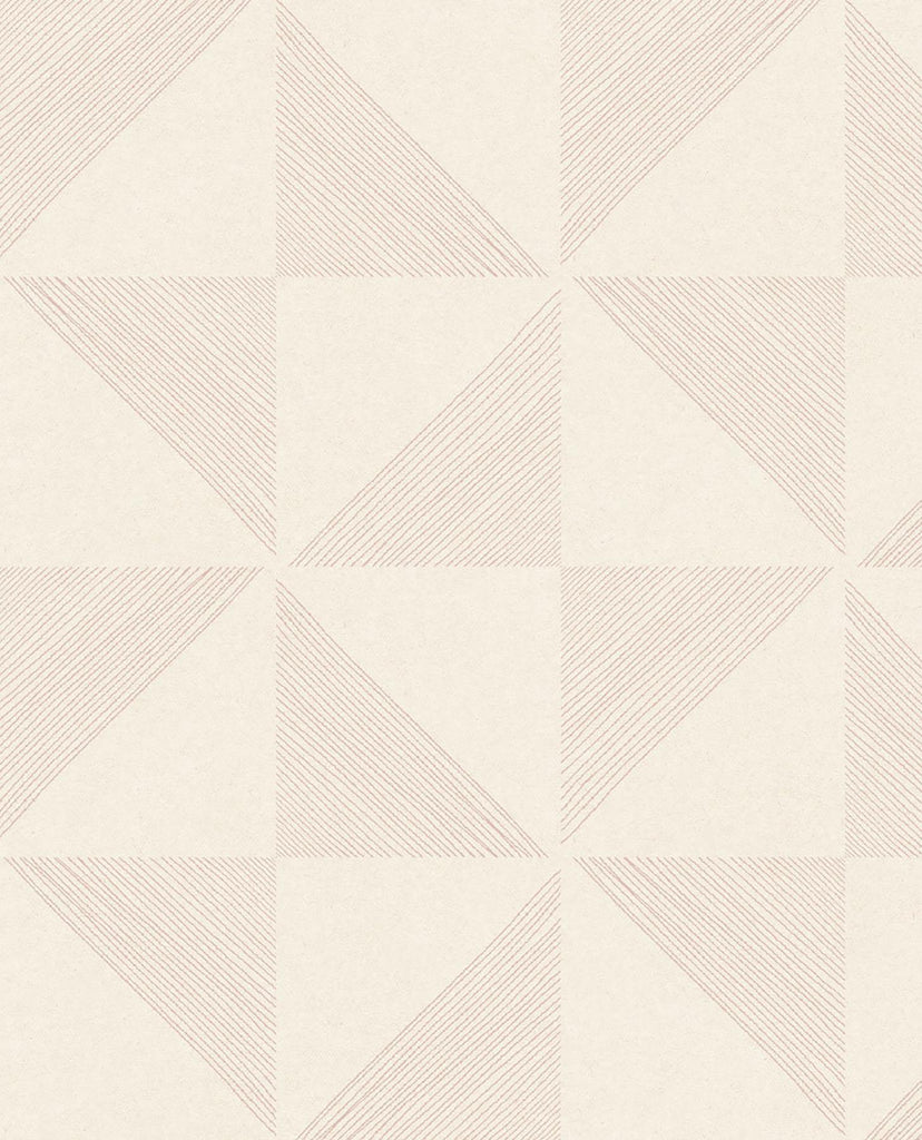 Brewster Home Fashions Mont Geometric Pink Wallpaper