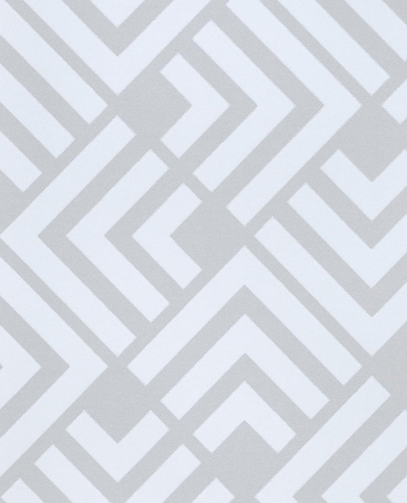 Brewster Home Fashions Zig Grey Geometric Wallpaper