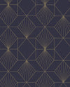 Brewster Home Fashions Halcyon Plum Geometric Wallpaper