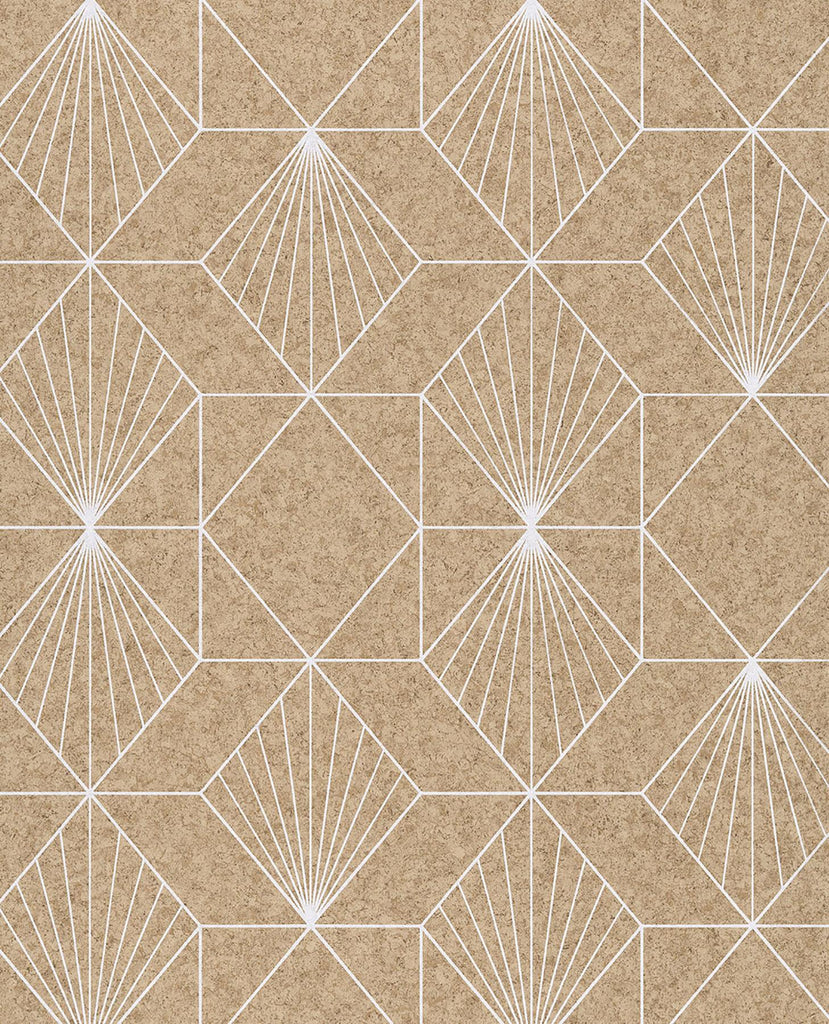 Brewster Home Fashions Halcyon Geometric Neutral Wallpaper