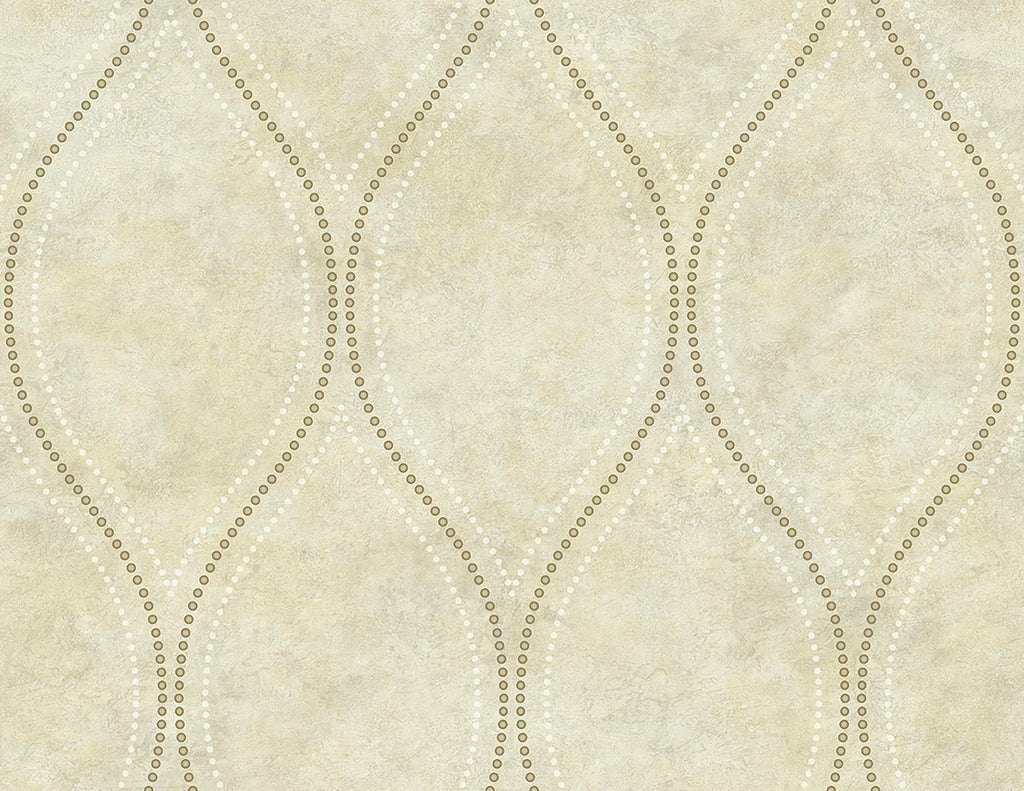 Brewster Home Fashions Eira Beige Marble Ogee Wallpaper