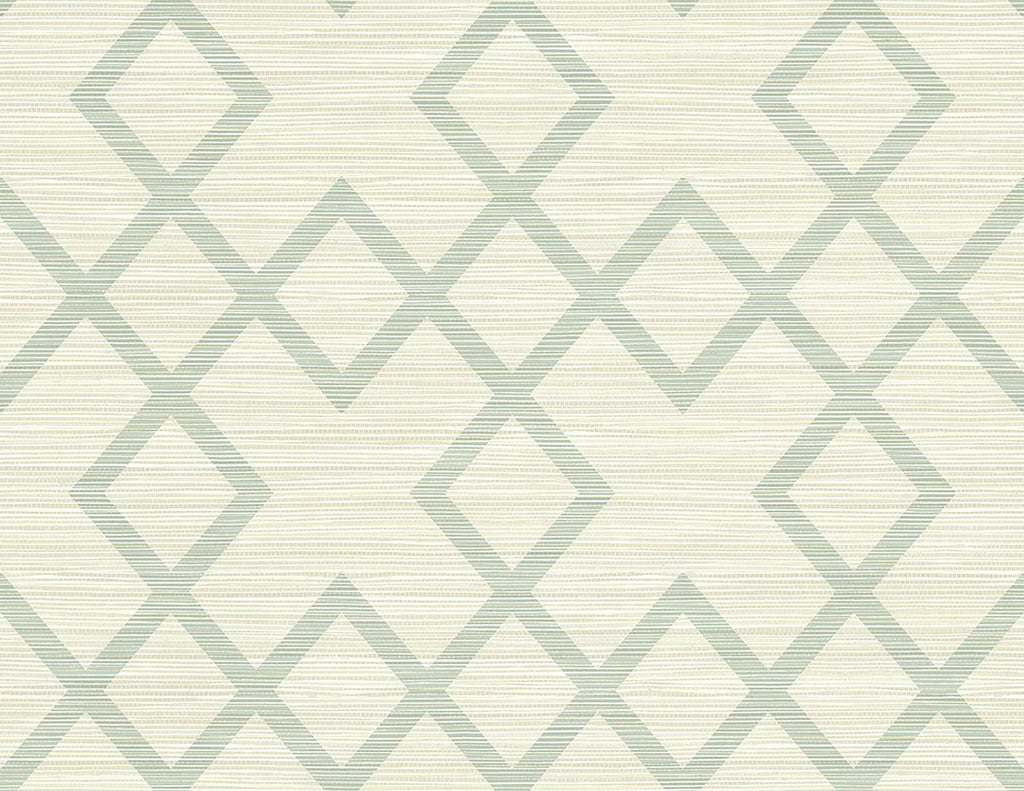 Brewster Home Fashions Vana Seafoam Woven Diamond Wallpaper