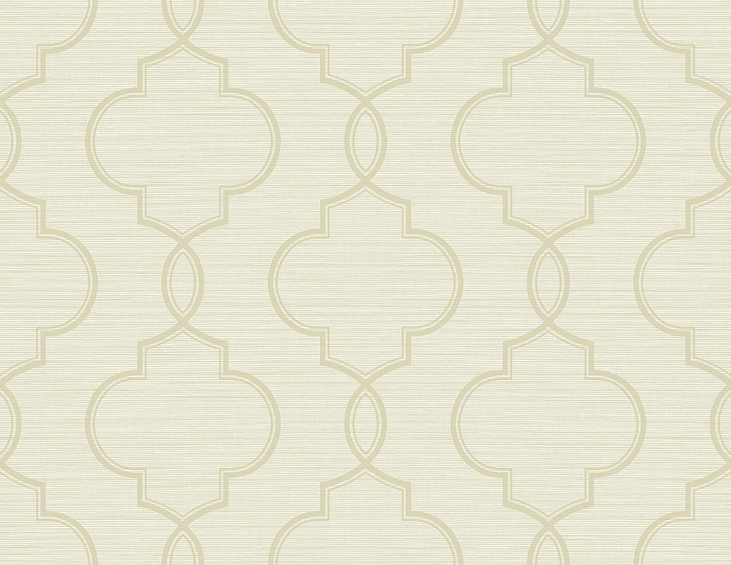 Brewster Home Fashions Malo Cream Sisal Ogee Wallpaper
