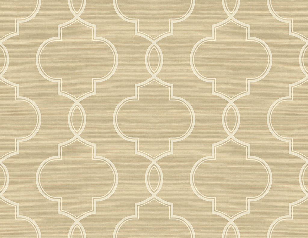 Brewster Home Fashions Malo Sisal Ogee Wheat Wallpaper