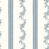 Brewster Home Fashions Drottningholm Periwinkle Floral Stripe Wallpaper
