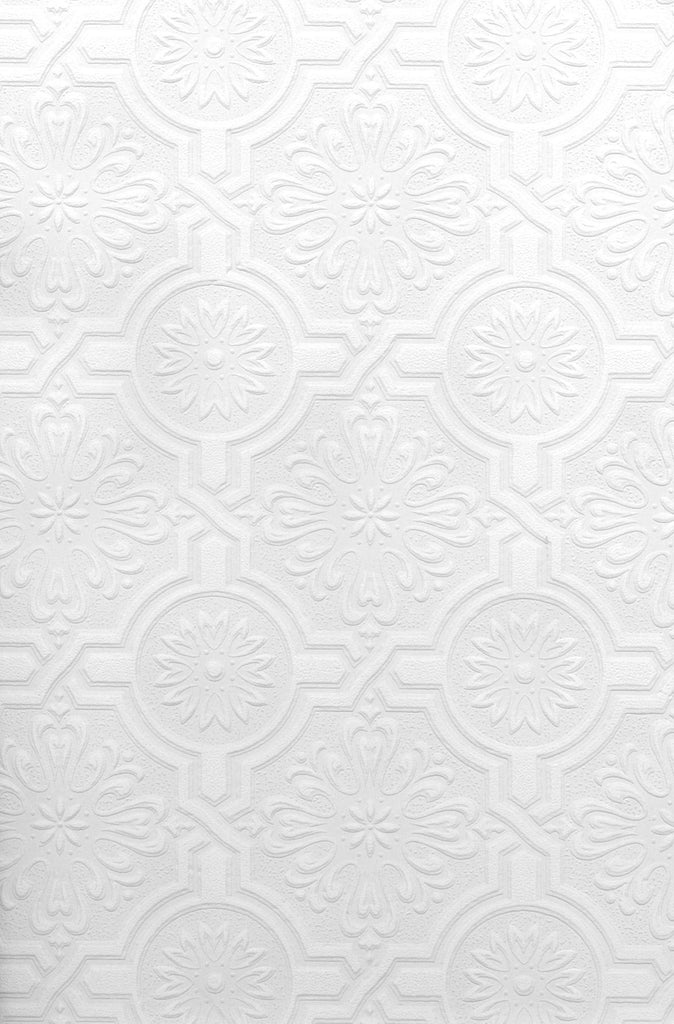 Brewster Home Fashions Nazareth Ornate Tiles Paintable Wallpaper