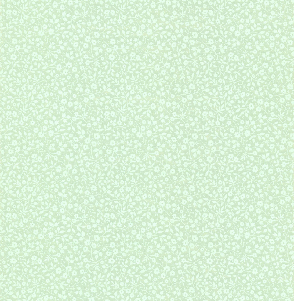 Brewster Home Fashions Gretel Mint Floral Meadow Wallpaper