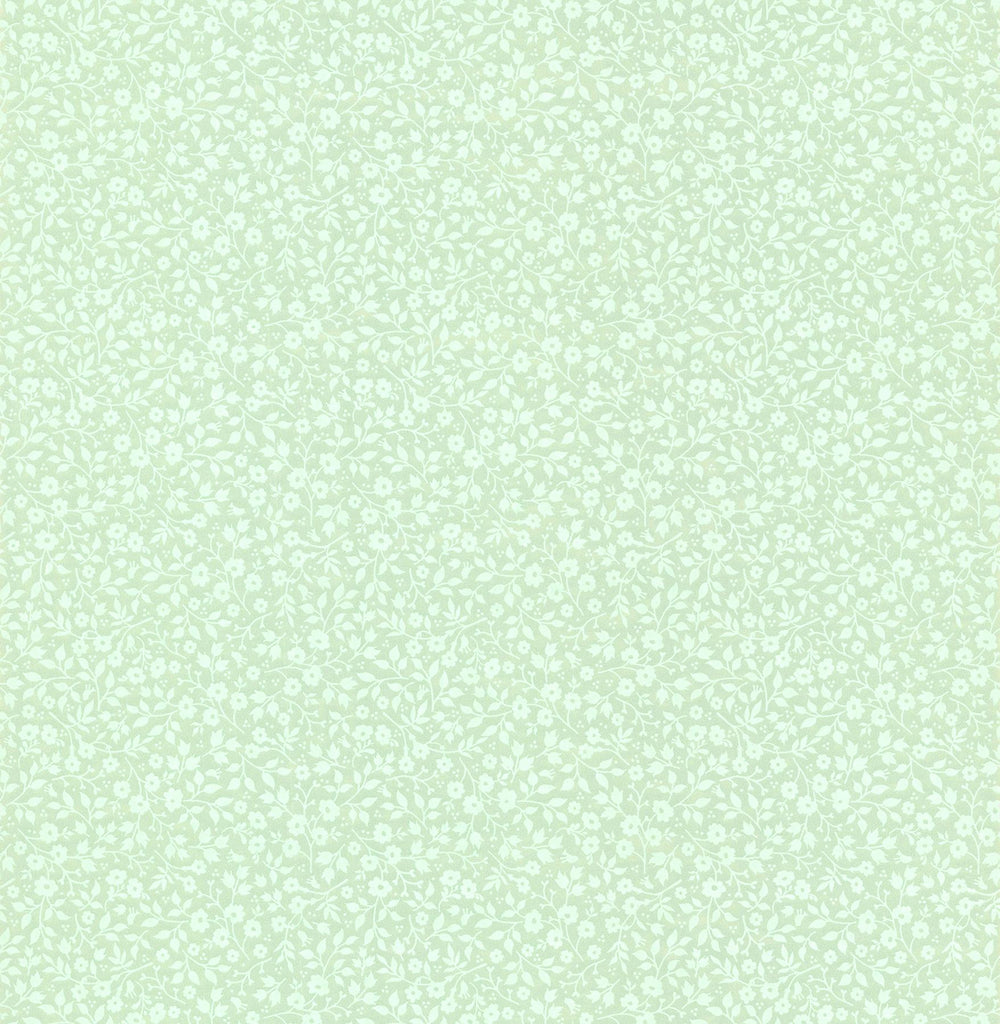Brewster Home Fashions Gretel Floral Meadow Mint Wallpaper