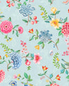 Brewster Home Fashions Good Evening Light Blue Floral Garden Wallpaper
