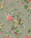 Brewster Home Fashions Floris Khaki Woodland Floral Wallpaper