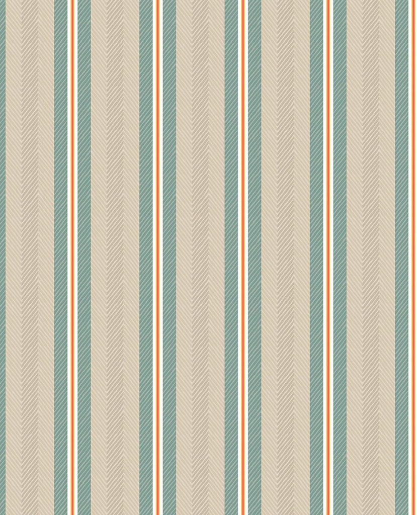 Brewster Home Fashions Cato Turquoise Blurred Lines Wallpaper