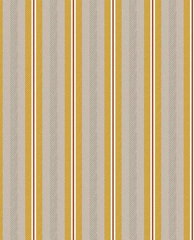 Brewster Home Fashions Cato Mustard Blurred Lines Wallpaper
