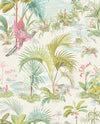 Brewster Home Fashions Calliope White Palm Scenes Wallpaper