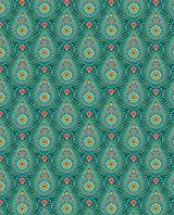 Brewster Home Fashions Garden Party Teal Raindrops Wallpaper