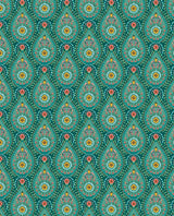 Brewster Home Fashions Garden Party Raindrops Teal Wallpaper