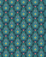 Brewster Home Fashions Garden Party Raindrops Dark Blue Wallpaper