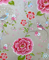 Brewster Home Fashions Yuma Khaki Birds in Paradise Wallpaper