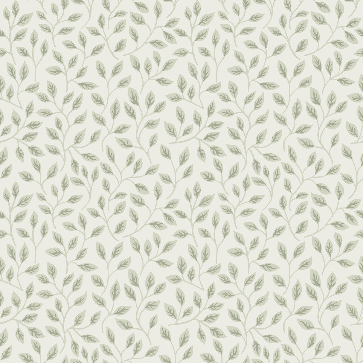 A-Street Prints Spring Leaves Light Green Wallpaper