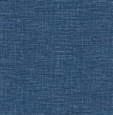 A-Street Prints Exhale Dark Blue Woven Texture Wallpaper