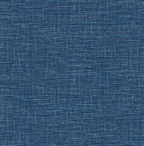 A-Street Prints Exhale Woven Texture Dark Blue Wallpaper