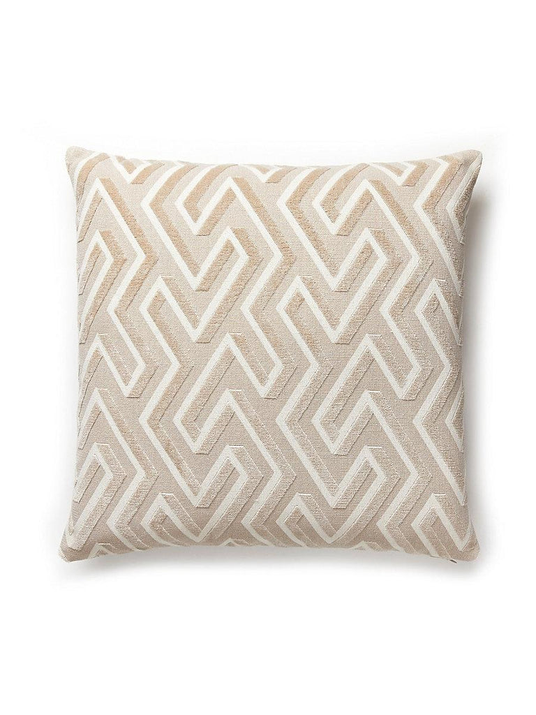 Scalamandre Maze Velvet Square - Latte Pillow