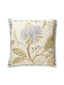 Scalamandre Palampore Embroidery 22 X 22 - Summer Sage Decorative Pillow