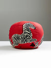Scalamandre Zebras Sphere - Masai Red Pillow