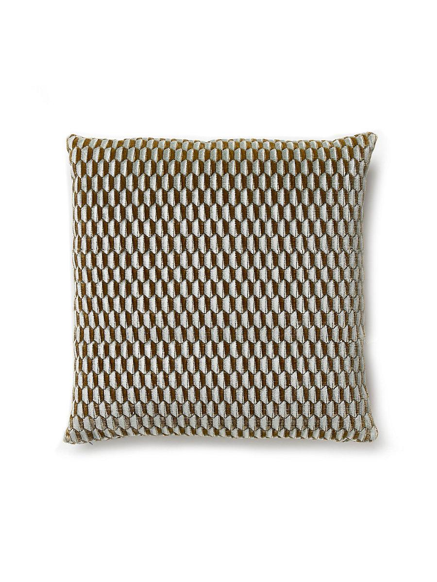Scalamandre Allegra Velvet 22 X 22 - Mineral Decorative Pillow
