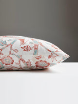 Scalamandre Anissa Print 22 X 22 - Coral Spice Decorative Pillow
