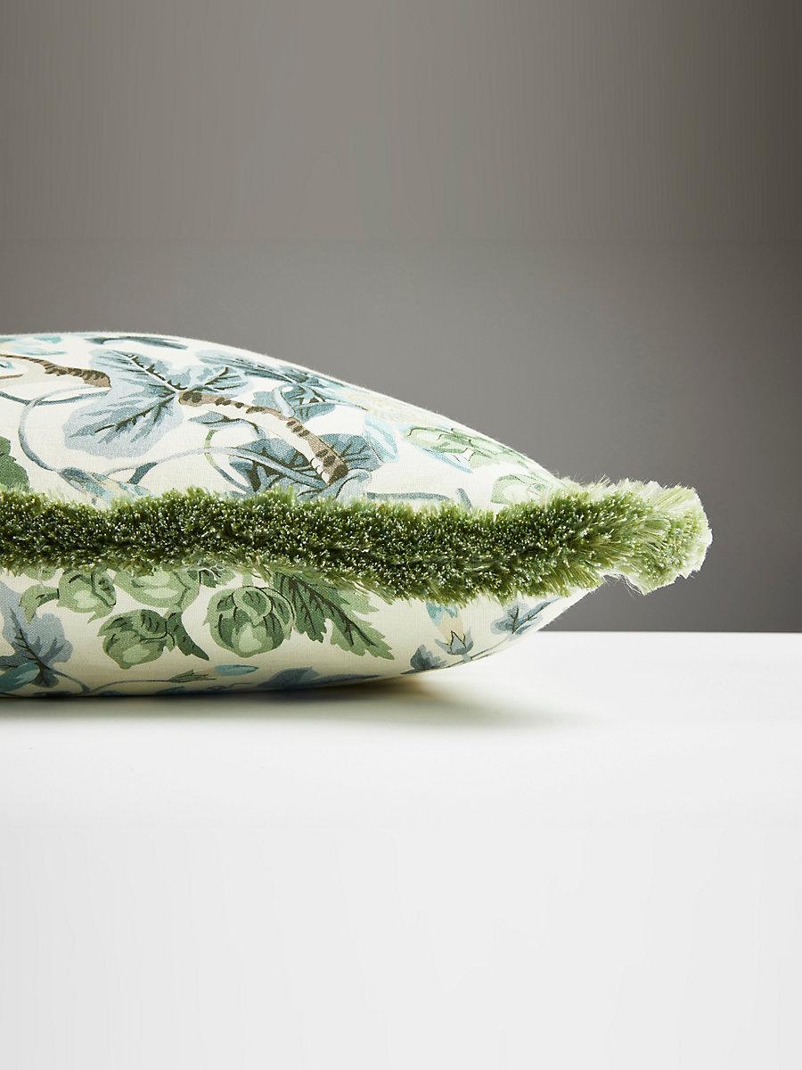 Scalamandre Highgrove Linen Print 22 X 22 - Rich Cream Decorative Pillow