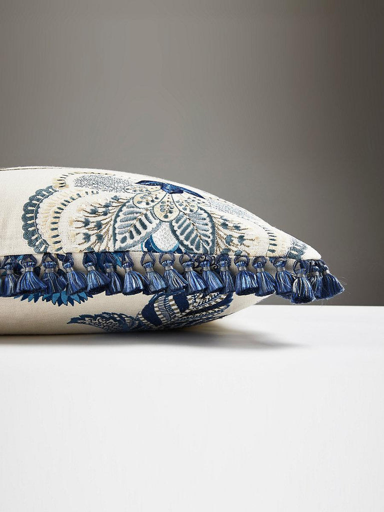 Scalamandre Palampore Embroidery Porcelain Pillow