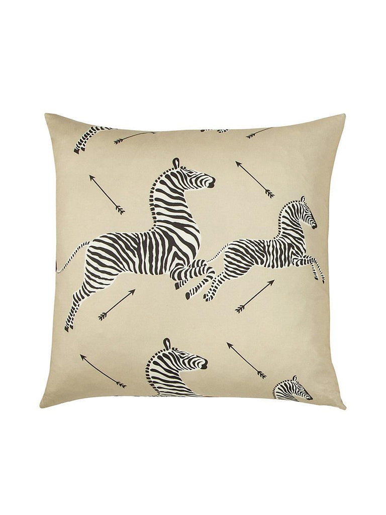 Scalamandre Dazzle Of Zebras Tan Pillow