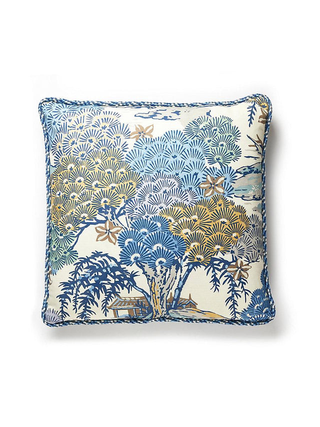Scalamandre Sea Of Trees 22 X 22 - Blue Ridge Decorative Pillow