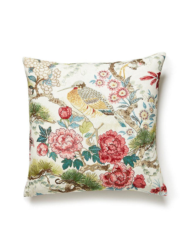 Scalamandre Shenyang Linen Print 22 X 22 - Bloom Decorative Pillow