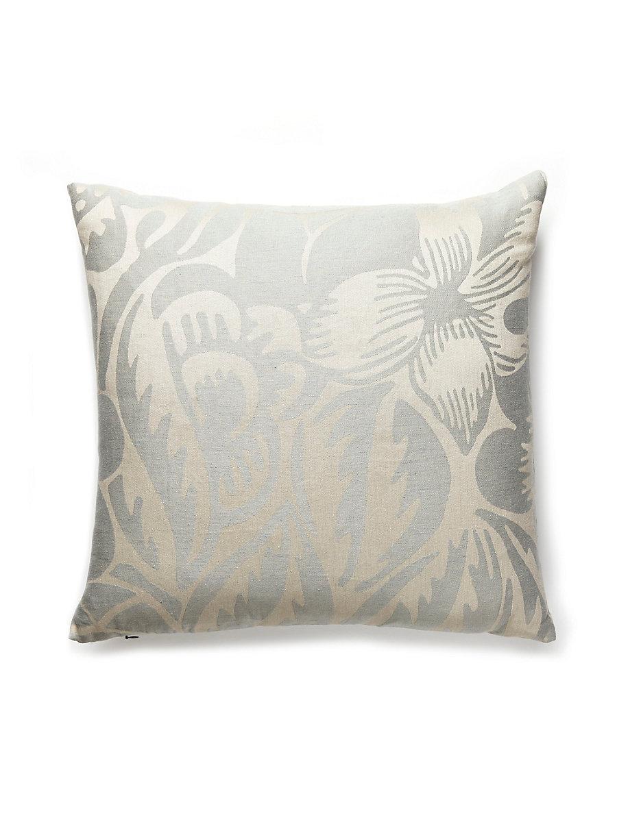 Scalamandre Deco Flower 22 X 22 - Mineral Decorative Pillow